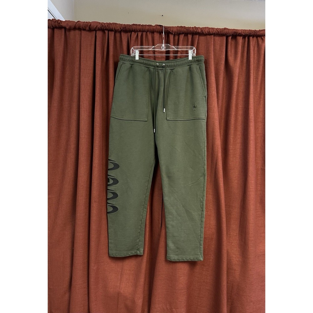 Air Jordan X Travis Scott Fleece Pants Sweatpants Size XXL Cactus Jack Green